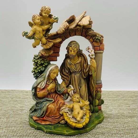 Italy Fontanini Nativity Figurine #407 Holy Family 7.5" Joseph Mary Jesus - Picture 1 of 12